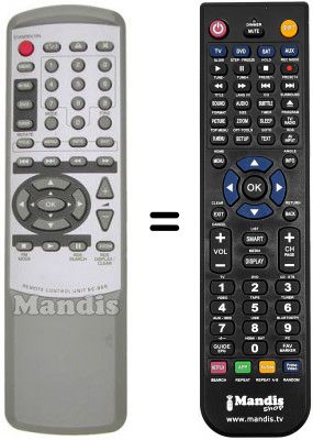 Replacement remote control TEAK PLD 1800