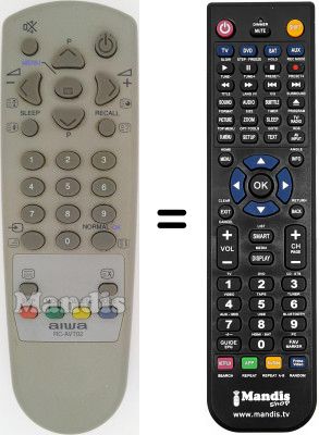 Replacement remote control Aiwa TV-SE1430