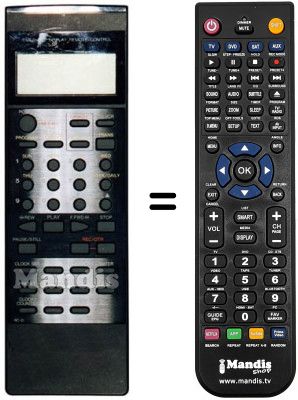 Replacement remote control Orion VH 2491 HS