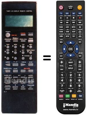 Replacement remote control RC-F