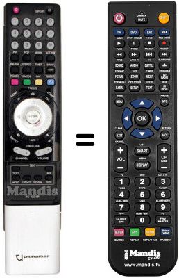 Replacement remote control DIUNAMAI ZEUS 42'