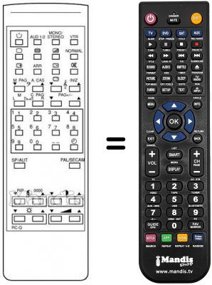 Replacement remote control A76100Q005