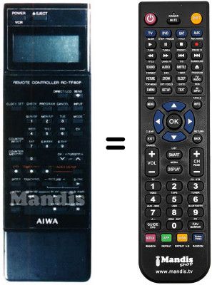 Replacement remote control RC-TF80P