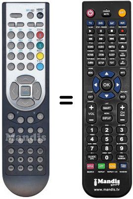 Replacement remote control Thorn F 1603 LVD Replacement remote control Thorn F 1603 LVD