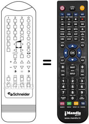 Replacement remote control RC 201