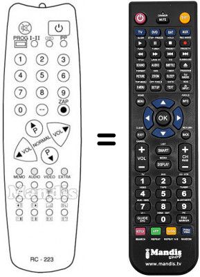 Replacement remote control RC 223