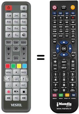 Replacement remote control RC 2400