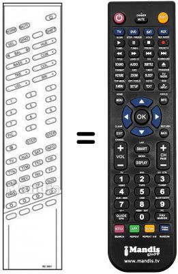 Replacement remote control RC 3001