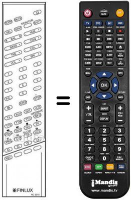 Replacement remote control RC 3010