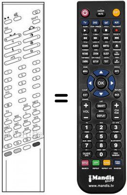 Replacement remote control RC 348
