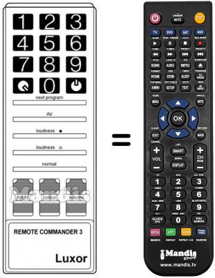 Replacement remote control 190 9511-10