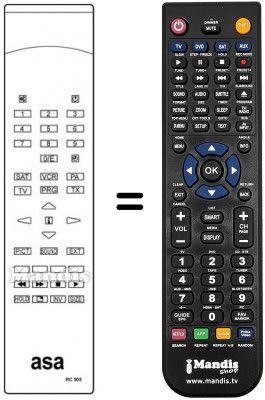 Replacement remote control RC 505