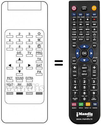 Replacement remote control RC 513