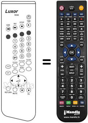 Replacement remote control RC 530