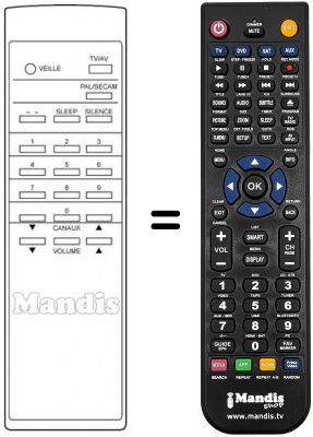 Replacement remote control RC 56 MONO