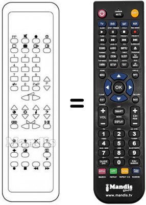 Replacement remote control RC 5903