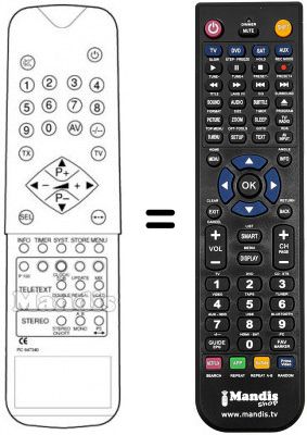 Replacement remote control Trans Continents BR 5538
