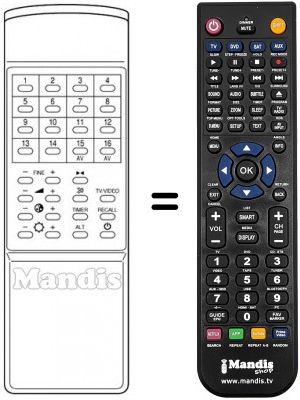 Replacement remote control RC 702