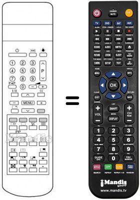 Replacement remote control 3128 127 00581