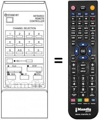 Replacement remote control 0761001014