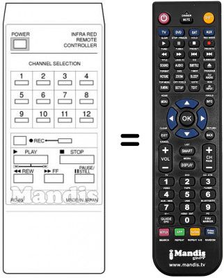 Replacement remote control RC 85