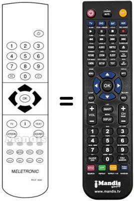 Replacement remote control RCF 602