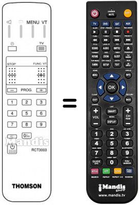 Replacement remote control Teleavia 21 MS 74 CT