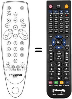 Replacement remote control RCT 312 Replacement remote control RCT 312