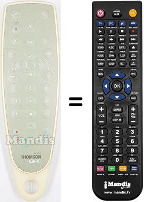 Replacement remote control Thomson SUGAR Replacement remote control Thomson SUGAR