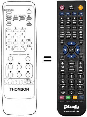 Replacement remote control Teleavia T 20 VB 12 A