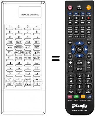 Replacement remote control REM-40