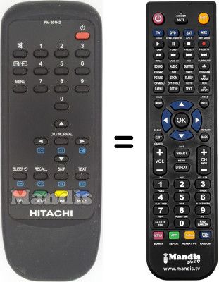 Replacement remote control RM 201 H2