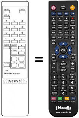 Replacement remote control RM-637 C