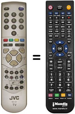 Replacement remote control JVC PD 42D30 S
