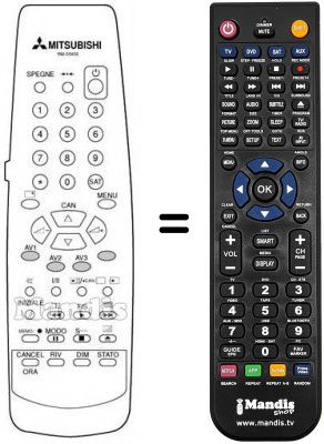 Replacement remote control RM 05409 Replacement remote control RM 05409