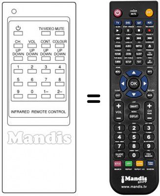 Replacement remote control RM 101