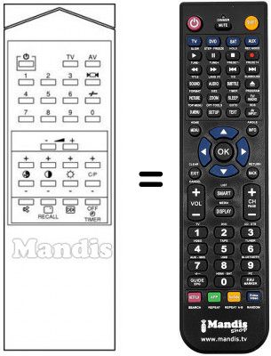 Replacement remote control C 15012 Z