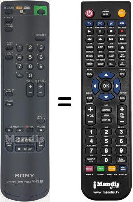 Replacement remote control RMT-V166 B