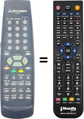 Replacement remote control RM 05407 Replacement remote control RM 05407