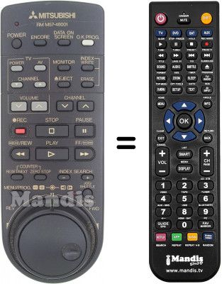 Replacement remote control RM M57-48001 Replacement remote control RM M57-48001