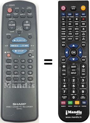 Replacement remote control RRMCG 0076 AJ