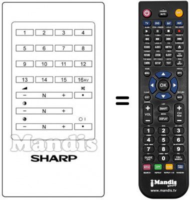 Replacement remote control RRMCG 0251 CESA