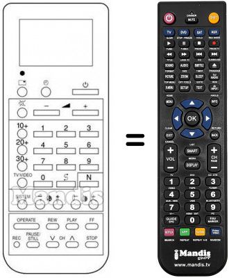 Replacement remote control RRMCG 0552 CESA