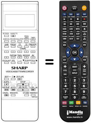 Replacement remote control RRMCG 0672 UMSA