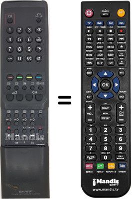 Replacement remote control RRMCG 1023 BMSA