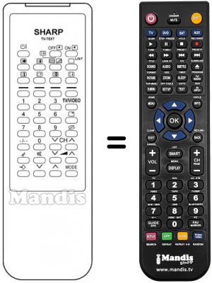Replacement remote control RRMCG 1044 BMSA