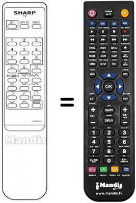 Replacement remote control RRMCG 1046 BMSA