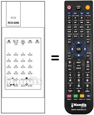 Replacement remote control S01