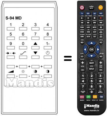 Replacement remote control PL 200