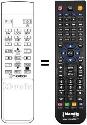 Replacement remote control VIDEOCRYPT II